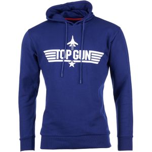 TOP GUN Sweatshirt  blauw / wit