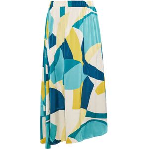 faina Rok  beige / blauw / geel