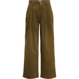 OBJECT Bandplooibroek 'OBJROY'  donkergroen