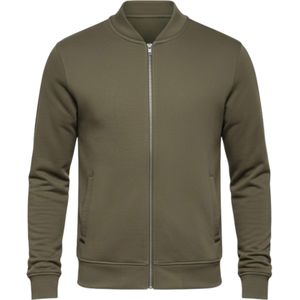 Ombre Sweatvest 'OM-SSZP-0215'  kaki