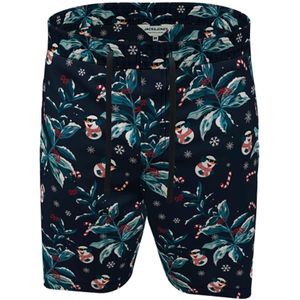 JACK & JONES Broek 'Jeff'  navy / smaragd / rood / wit