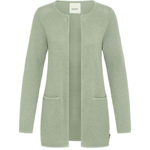 Oxmo Gebreid vest 'Hilda'  lichtgroen