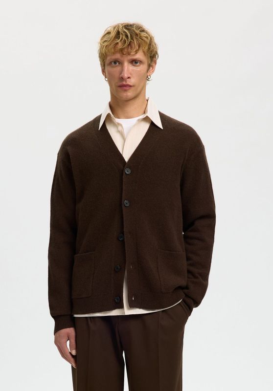 Wolmix - Cardigan - V-hals - Knoopsluiting - Relaxed-fit