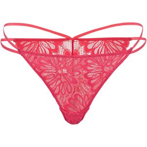 LASCANA - String - Raspberry - Bladeren Kant - 1 stuk