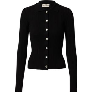 A LOT LESS Gebreid vest 'Ruby'  zwart