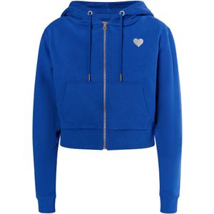 Mymo - Bijgesneden Hoodie - Koningsblauw - Dames