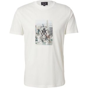 ARMANI EXCHANGE Shirt  lichtblauw / grijs / zwart / offwhite