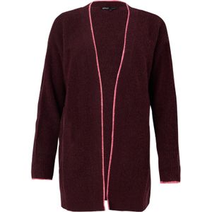 ONLY Gebreid vest 'ONLHAVANNA'  lichtroze / wijnrood