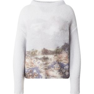 Marc Cain Trui  beige / lichtbruin / violetblauw / pastellila