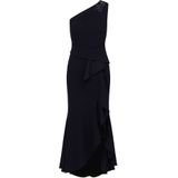 Adrianna Papell - Avondjurk - Donkerblauw - Lang/maxi - One-shoulder