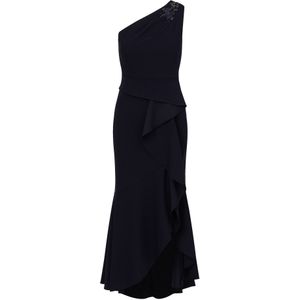 Adrianna Papell - Avondjurk - Donkerblauw - Lang/maxi - One-shoulder
