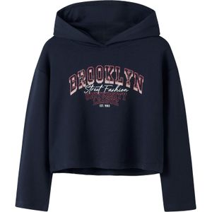 NAME IT Sweatshirt 'NKFVIALA'  navy / rosa / magenta / wit