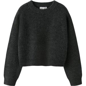 NAME IT - NKFHOLLY - Trui - Antraciet - Gerecycled Materiaal