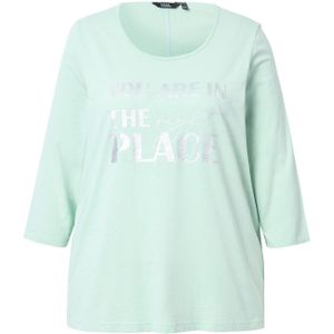 Ulla Popken Shirt  mintgroen / zilver