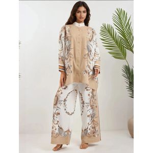 Hiccup Broekpak  beige / camel / zwart / wit