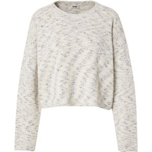 DRYKORN Trui 'IMENY'  ecru / lichtbruin / lichtgrijs / wit gemêleerd