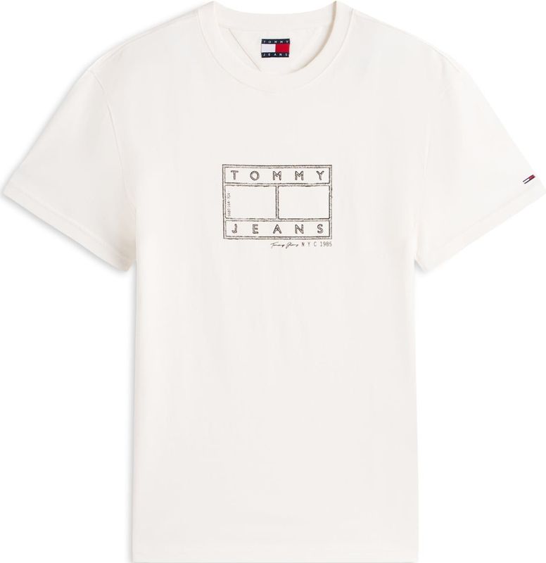 Tommy Jeans Shirt  zwart / natuurwit