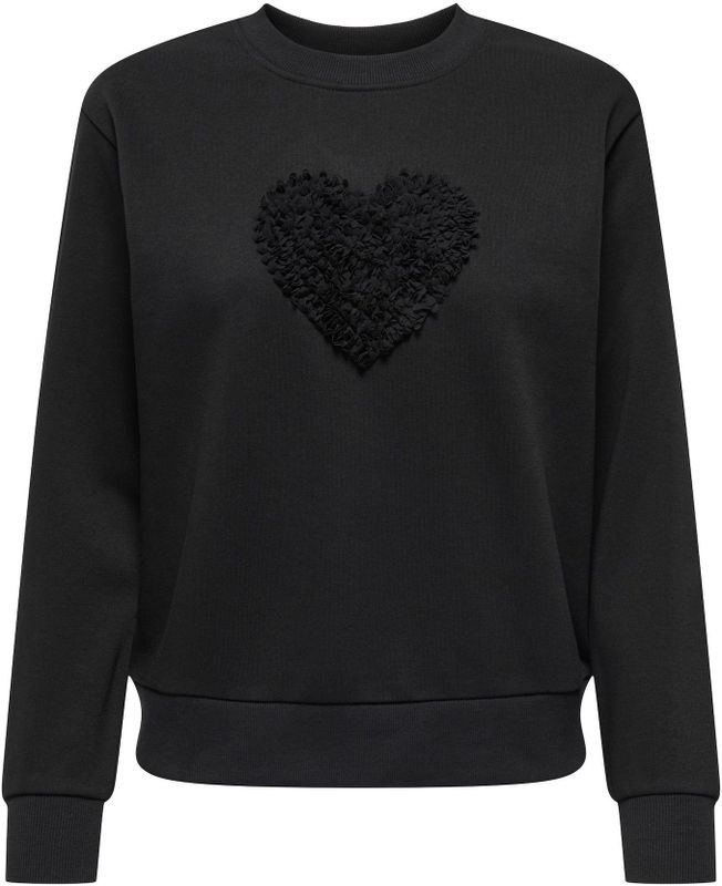 JDY Sweatshirt 'JDYParis'  zwart