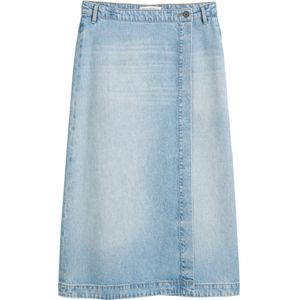 Marc O'Polo - A-lijnrok - Denim - Midi - Wikkellook