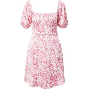 ABOUT YOU x Laura Giurcanu Jurk 'Ellen'  pink / rosa / wit