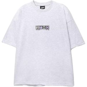 Pull&Bear Shirt  lichtgrijs / pastelgroen / lichtlila / zwart