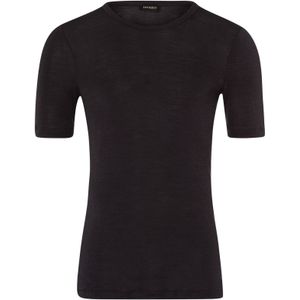 HANRO - T-shirt - Mix van Merinowol en Zijde - Heren - Smal Model - Ronde Hals