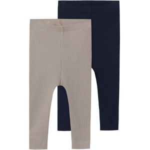 TWO SOON Leggings  nachtblauw / taupe