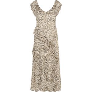 SOAKED IN LUXURY Jurk 'Anaya'  beige / bruin