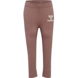Hummel - Leggings - Roestbruin / Offwhite - Slimfit