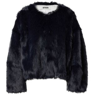 Drykorn - KILLCHURN - Damesjack - Imitatiebont - Ronde Hals