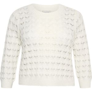 KAFFE CURVE Trui 'Helena'  wit