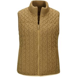 MADELEINE Gebreide bodywarmer  mosterd