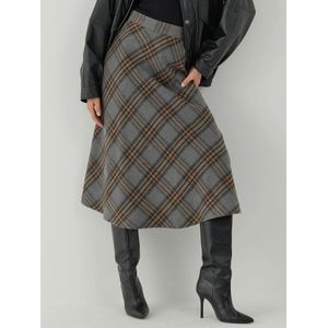 Hiccup Rok  lichtbruin / grijs / zwart