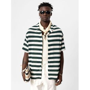 VAMOS CLO Overhemd  zwart / wit