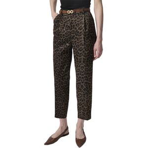 Touche Prive Bandplooibroek  bruin