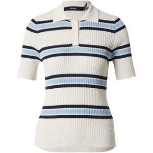 VERO MODA Shirt 'VMDAISY'  crème / lichtblauw / zwart