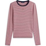 Tommy Jeans Shirt 'Essential'  navy / rood / wit