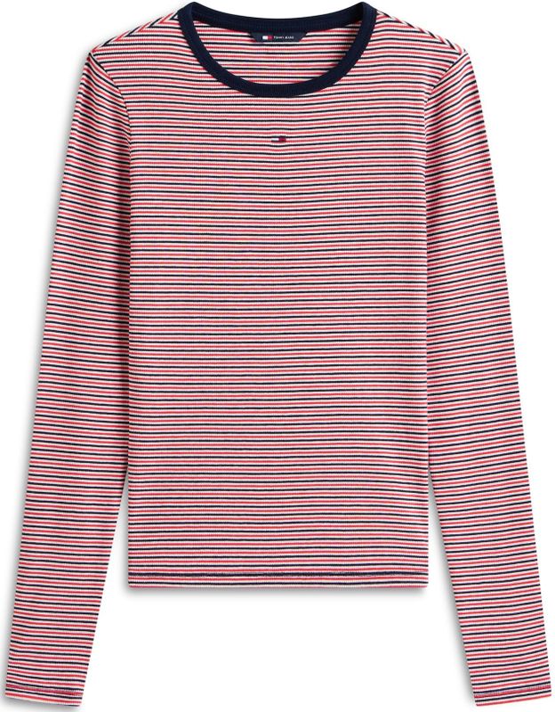 Tommy Jeans Shirt 'Essential'  navy / rood / wit