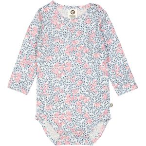 Müsli by GREEN COTTON Rompertje/body  navy / rosa / wolwit