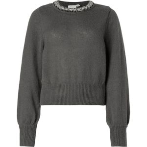 VILA Trui 'VIALICE'  donkergrijs