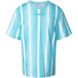 Karl Kani - T-shirt - Hemelsblauw/Wit - Ronde Hals - Losse Pasvorm