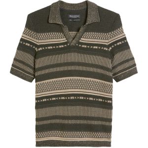 Marc O'Polo Trui  beige / donkergroen