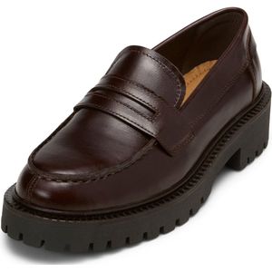 Marc O'Polo Instappers  donkerbruin / zwart