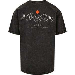 F4NT4STIC Shirt 'Discover the world'  grijs / rood / zwart / wit