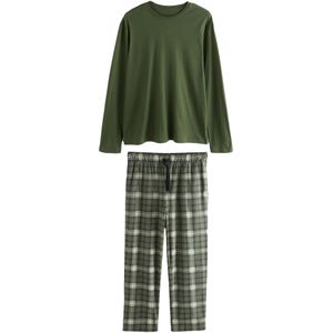 Next Pyjama lang  groen / wit