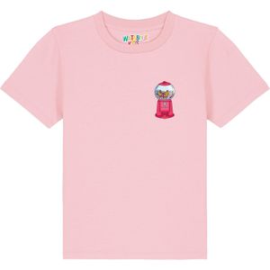 watabout.kids Shirt 'Kaugummiautomat'  lichtblauw / limoen / rosa / vuurrood