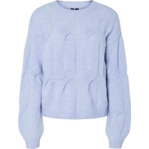 Pieces - JENNA - Gebreide Pullover - Relaxed Fit - Hoge Ronde Hals