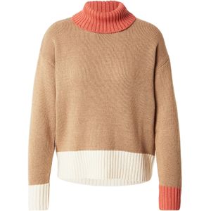 UNITED COLORS OF BENETTON Trui  ecru / donkerbeige / oranje