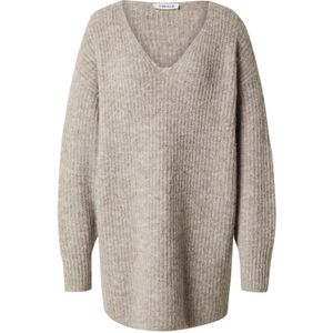 EDITED Gebreide jurk 'Nikki'  beige / beige gemêleerd