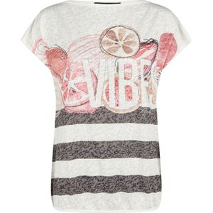 Navigazione Shirt  donkergrijs / koraal / zwart / wit